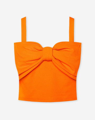 BOW CROPPED TOP ORANJE