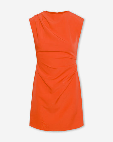 SOFIA RUCHED DRESS ORANJE