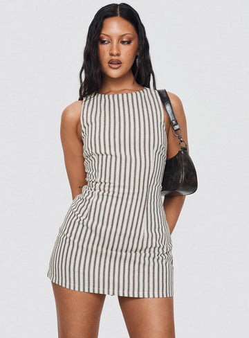 Sara | Striped Mini Dress