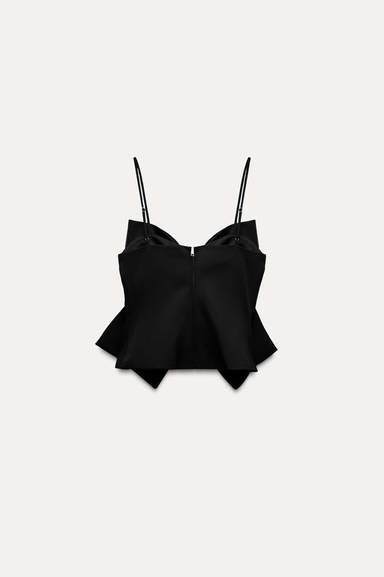 Maria | Sparkled Bow Crop Top