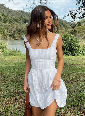 Lieke Mini Dress White