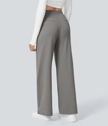 Elena - High-waisted Straight Pants