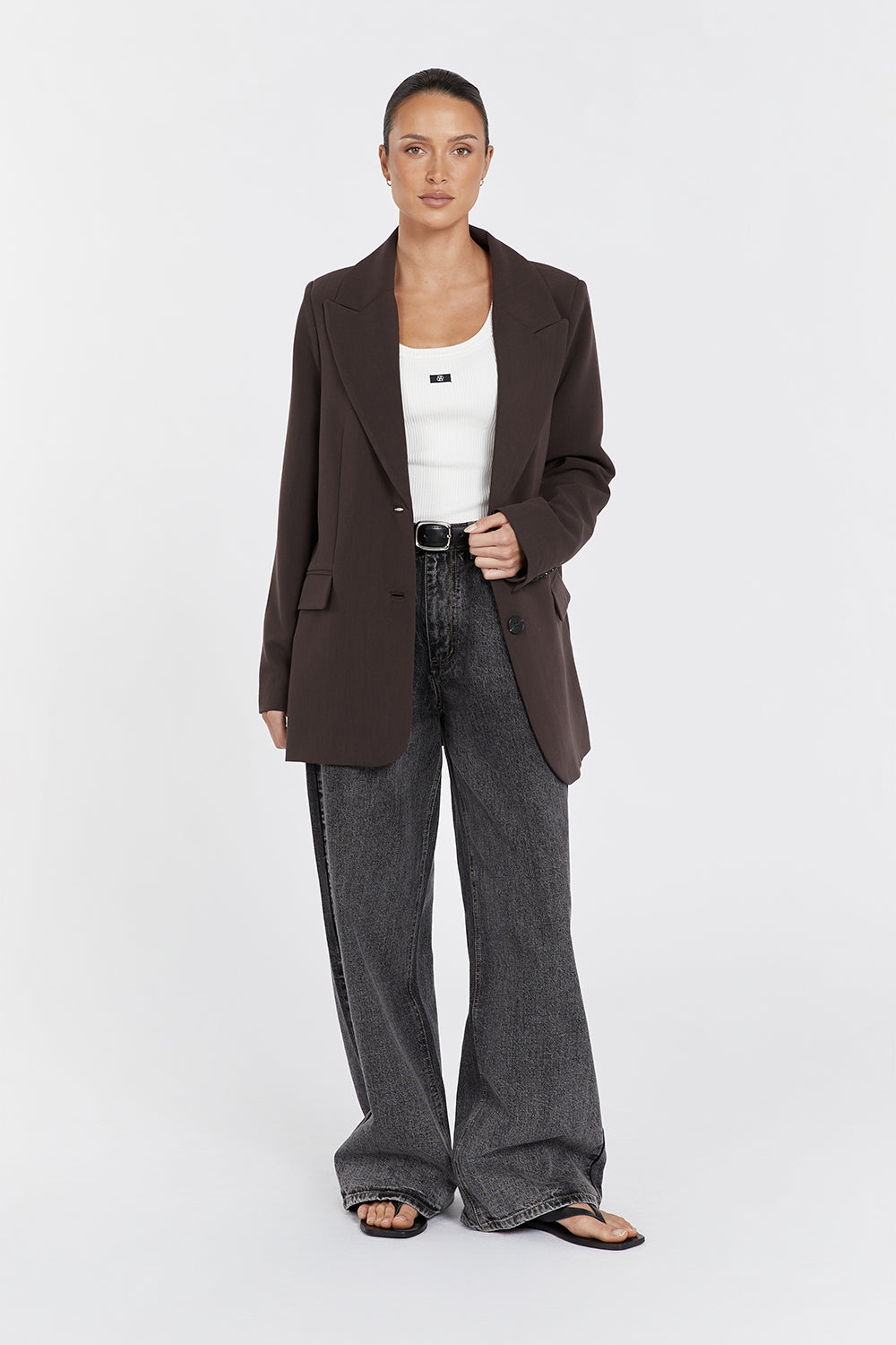 ELLE | DARK CHOCOLATE BLAZER